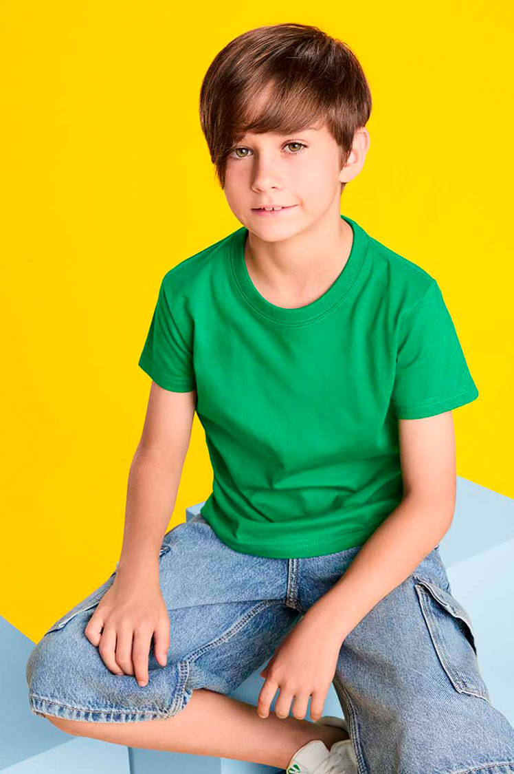Camiseta infantil de algodón 165 g/m² personalizable